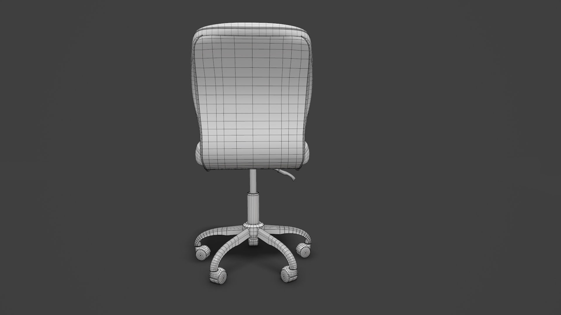Office Chair Low-poly 3D model_13