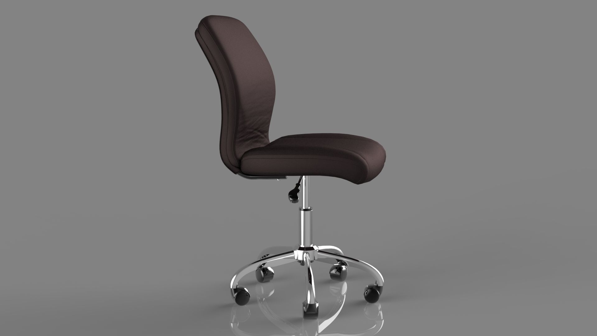 Office Chair Low-poly 3D model_2
