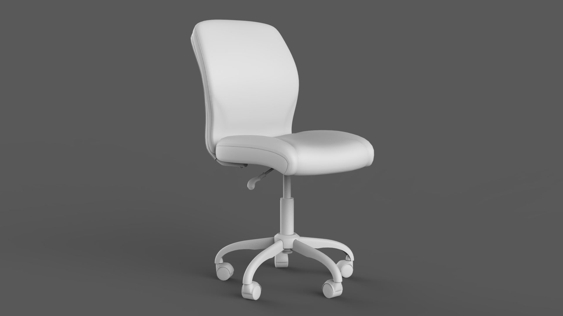 Office Chair Low-poly 3D model_7