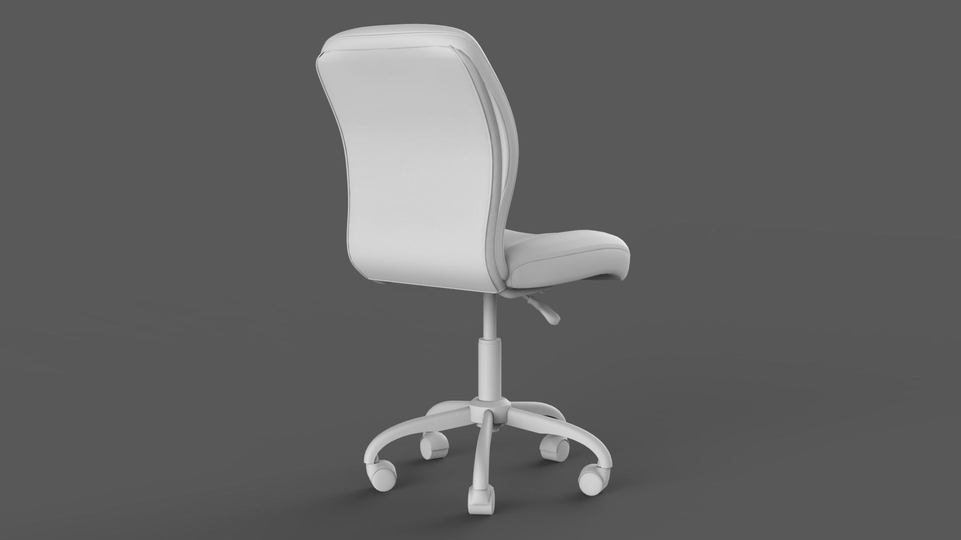 Office Chair Low-poly 3D model_10