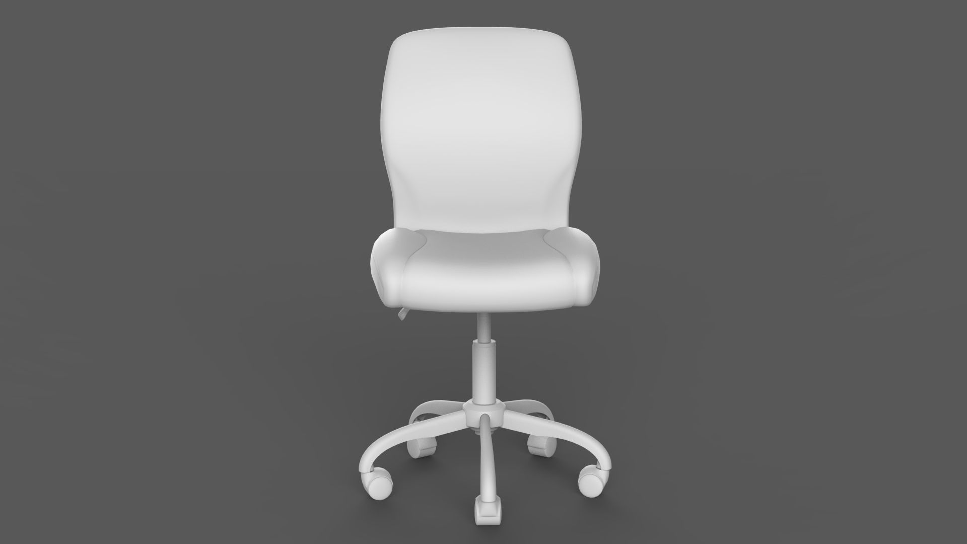 Office Chair Low-poly 3D model_8