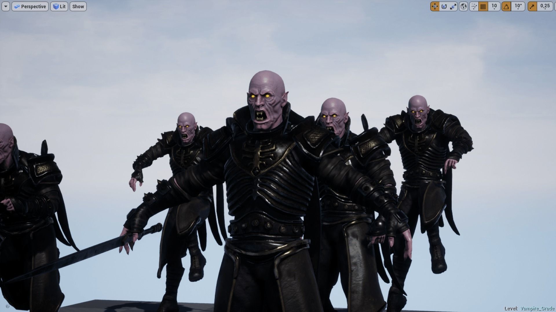 Vampire Grade 2 Low-poly 3D model_6