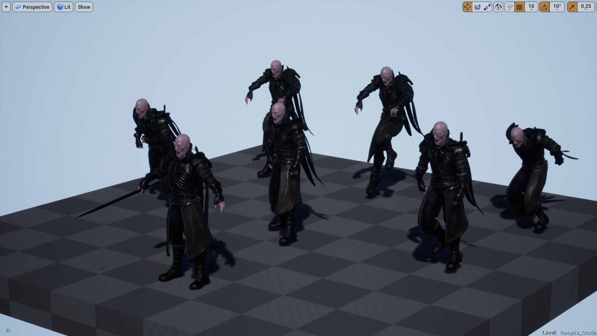 Vampire Grade 2 Low-poly 3D model_8