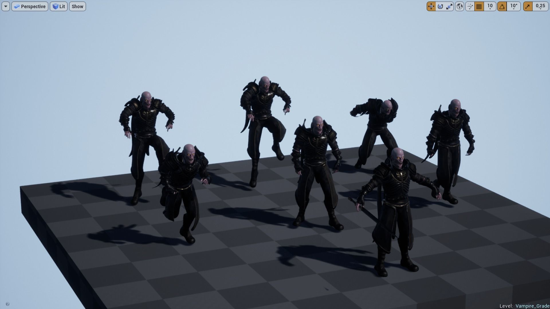 Vampire Grade 2 Low-poly 3D model_7