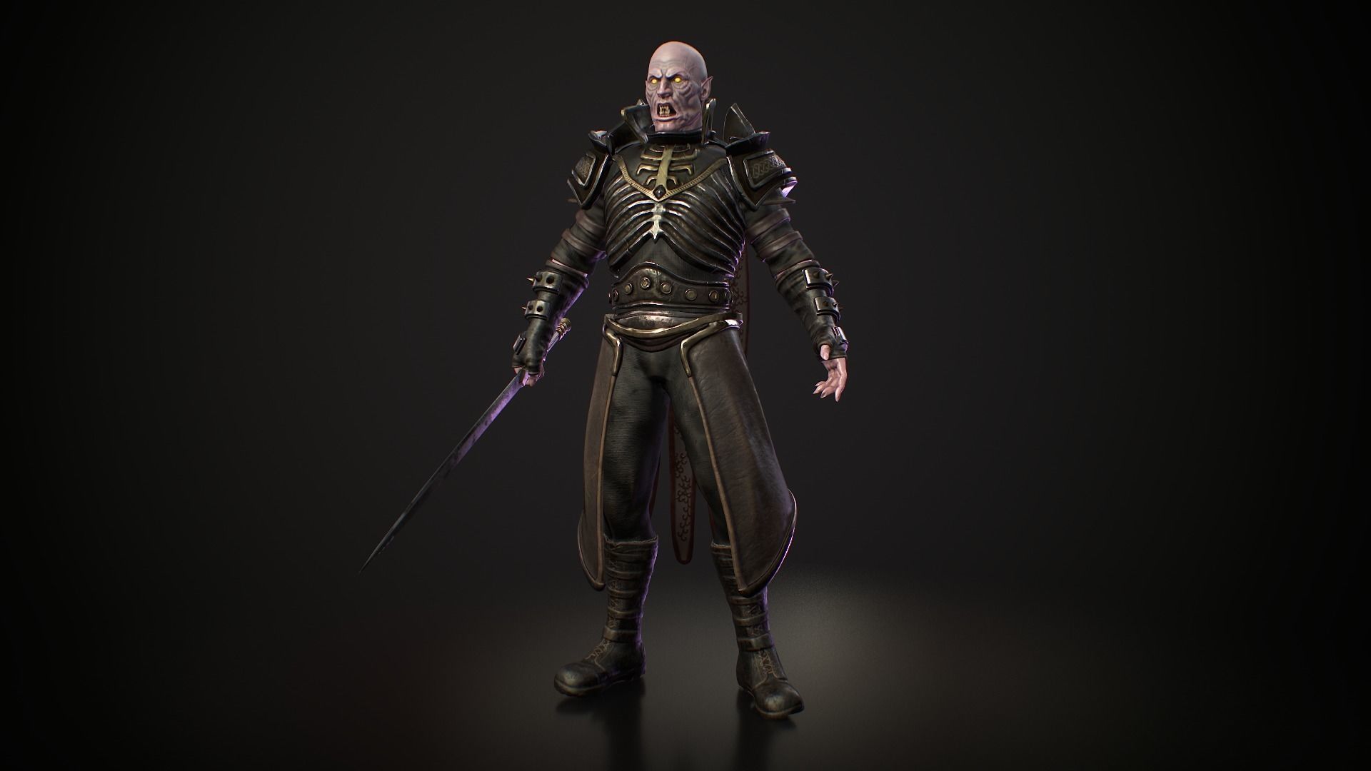 Vampire Grade 2 Low-poly 3D model_3