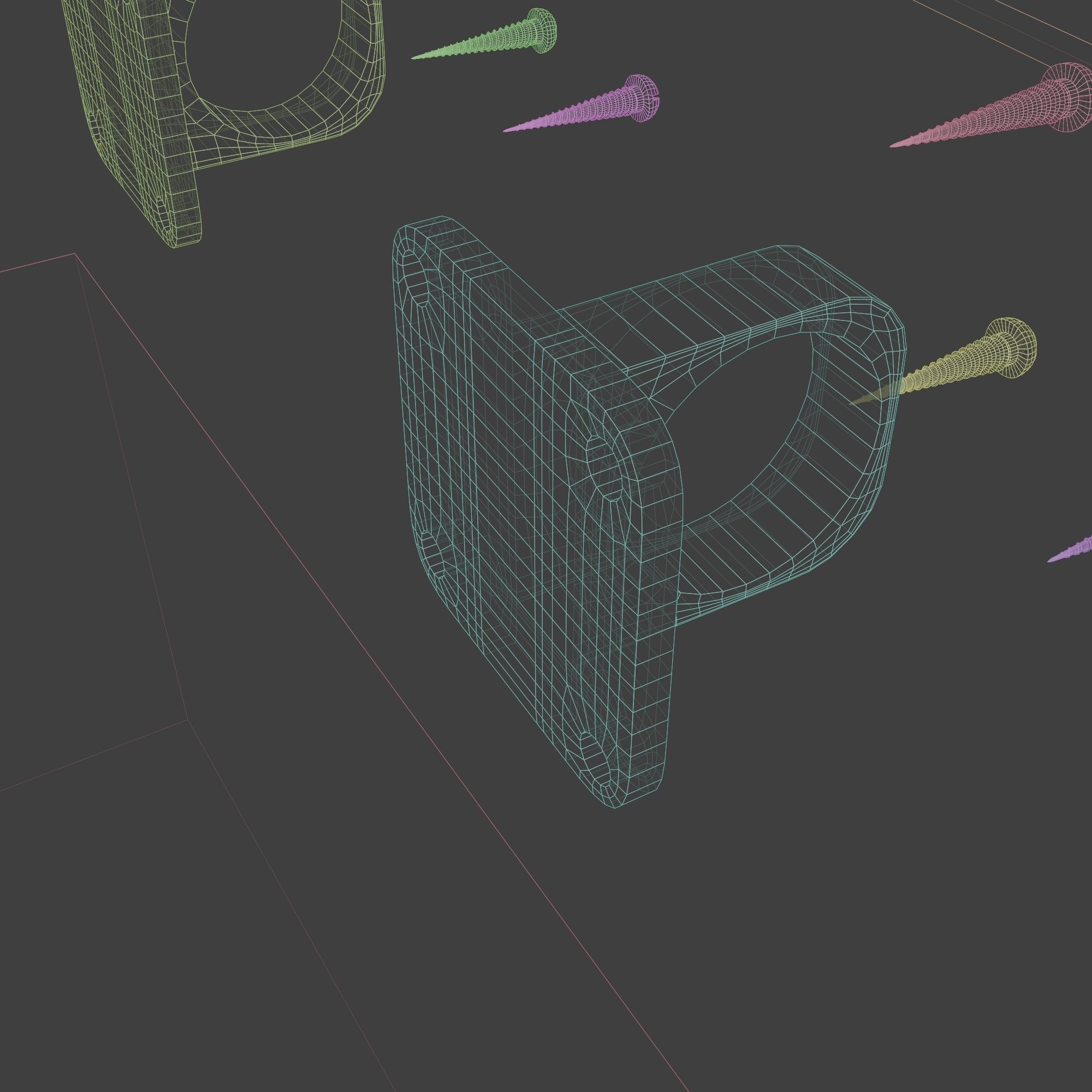 Little Wooden Wagon with Pins and Screws 3D model_31