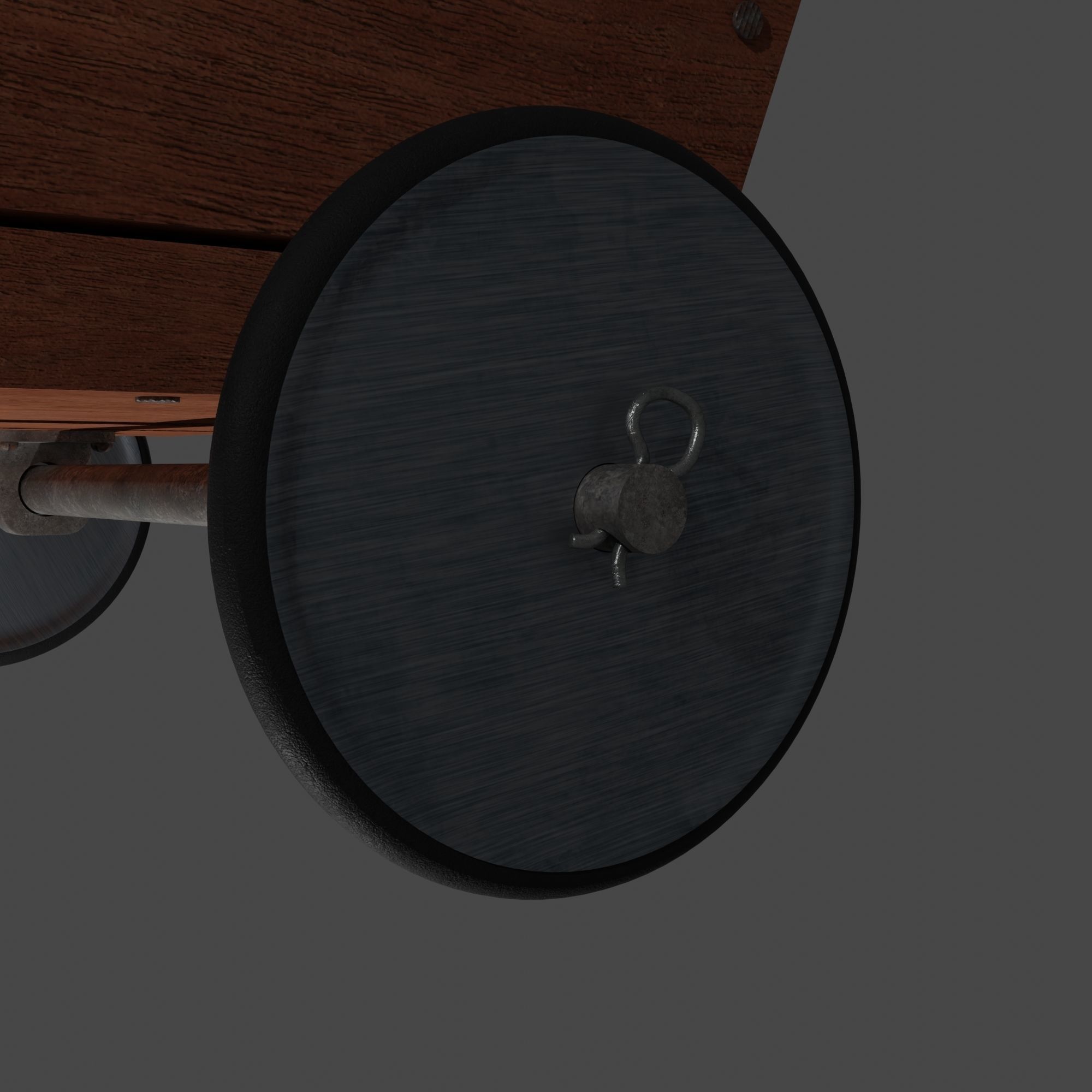 Little Wooden Wagon with Pins and Screws 3D model_32