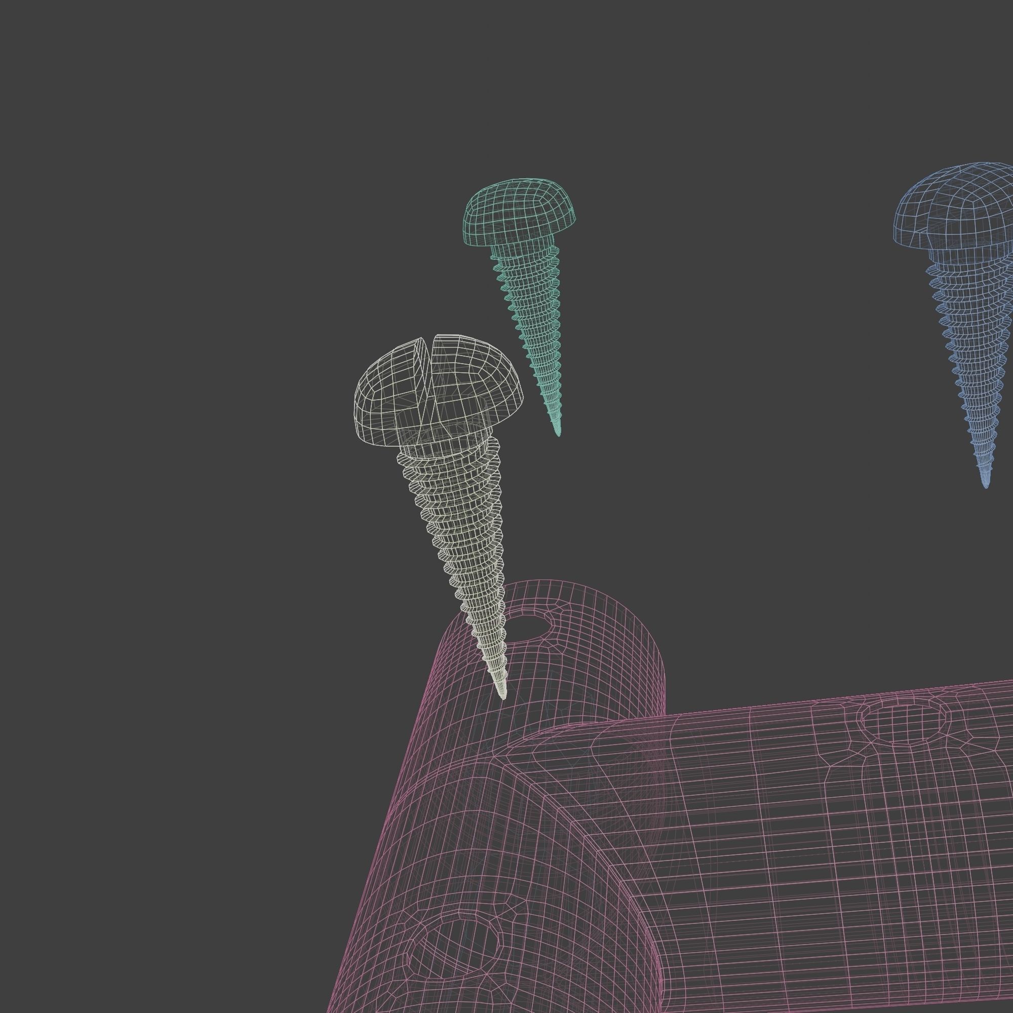 Little Wooden Wagon with Pins and Screws 3D model_27