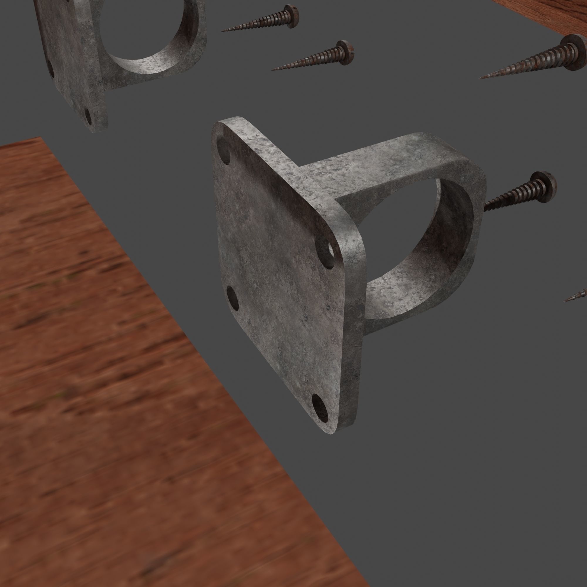 Little Wooden Wagon with Pins and Screws 3D model_30