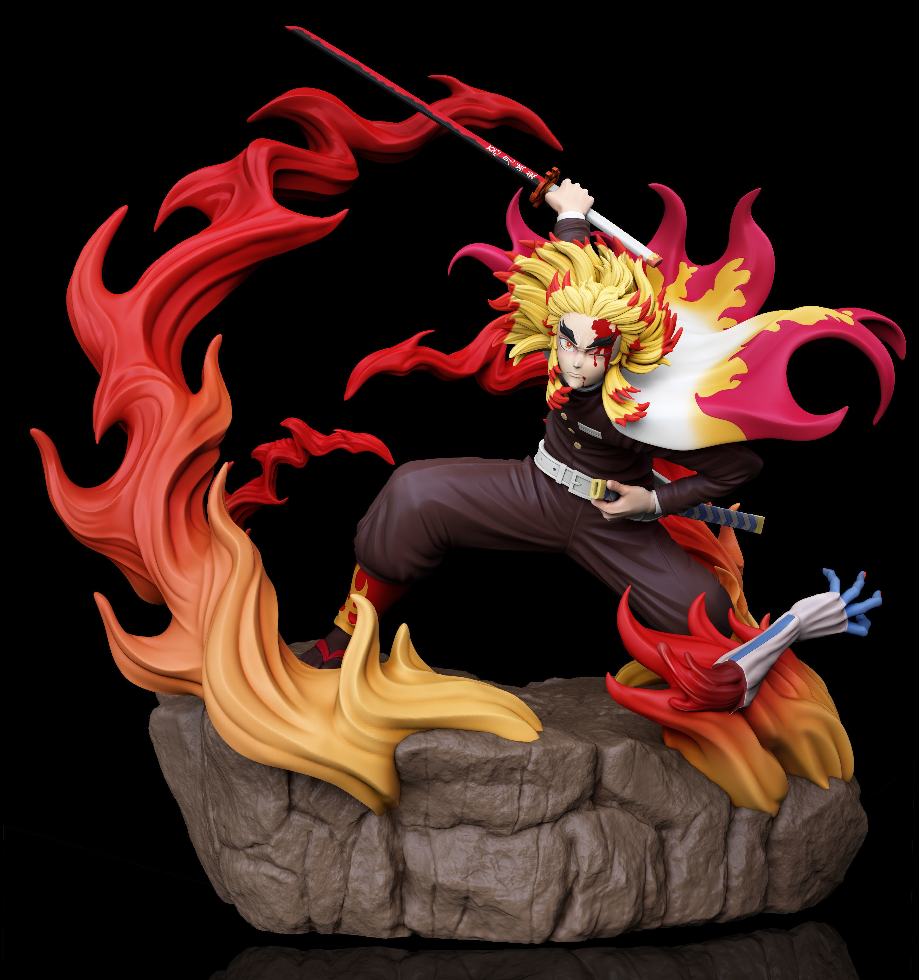 Demon Slayer - Rengoku 3D model 3D printable | CGTrader
