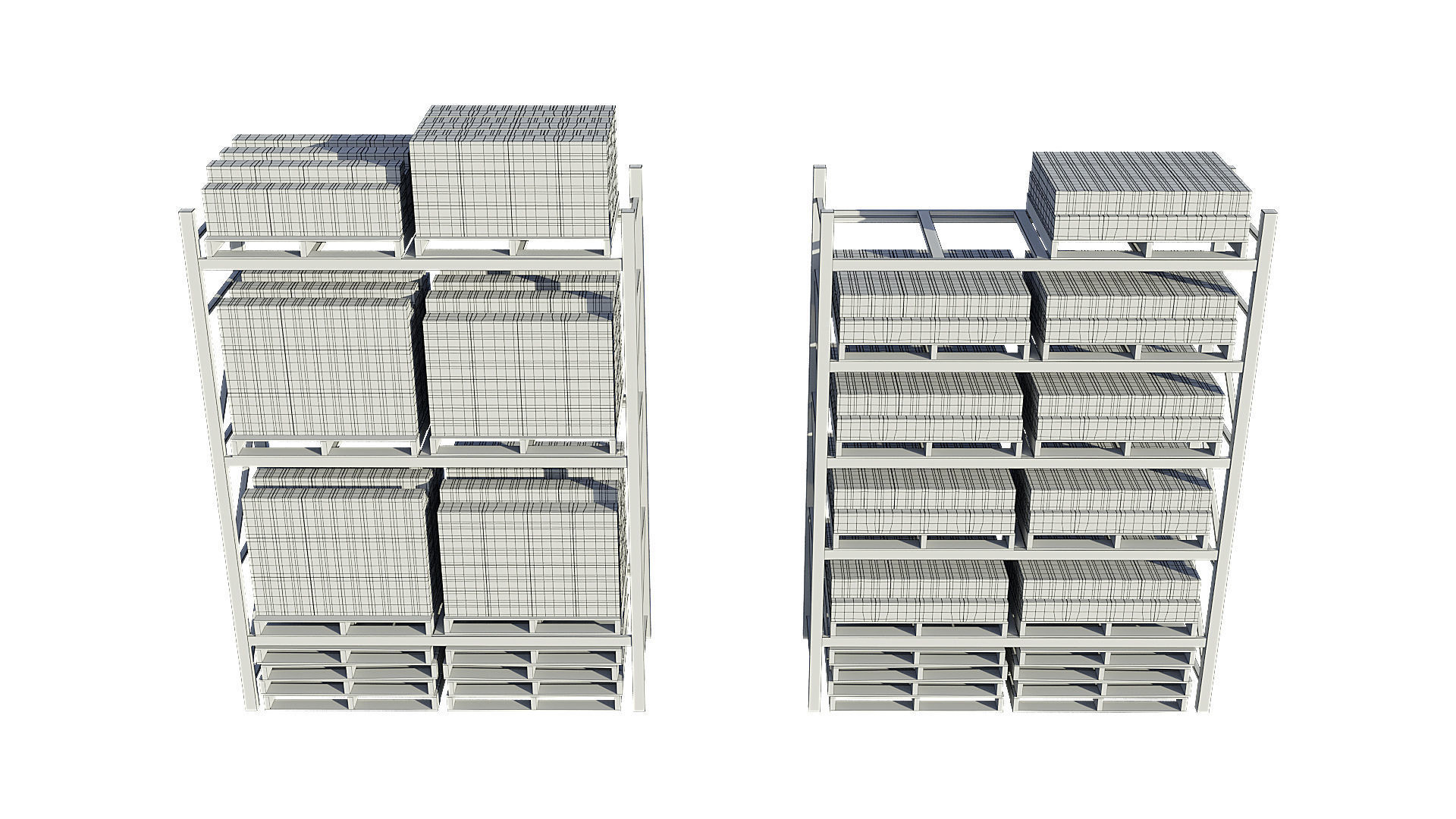 Warehouse Racking 3D model_10