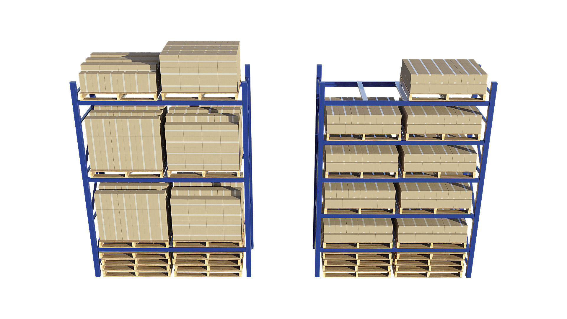 Warehouse Racking 3D model_1