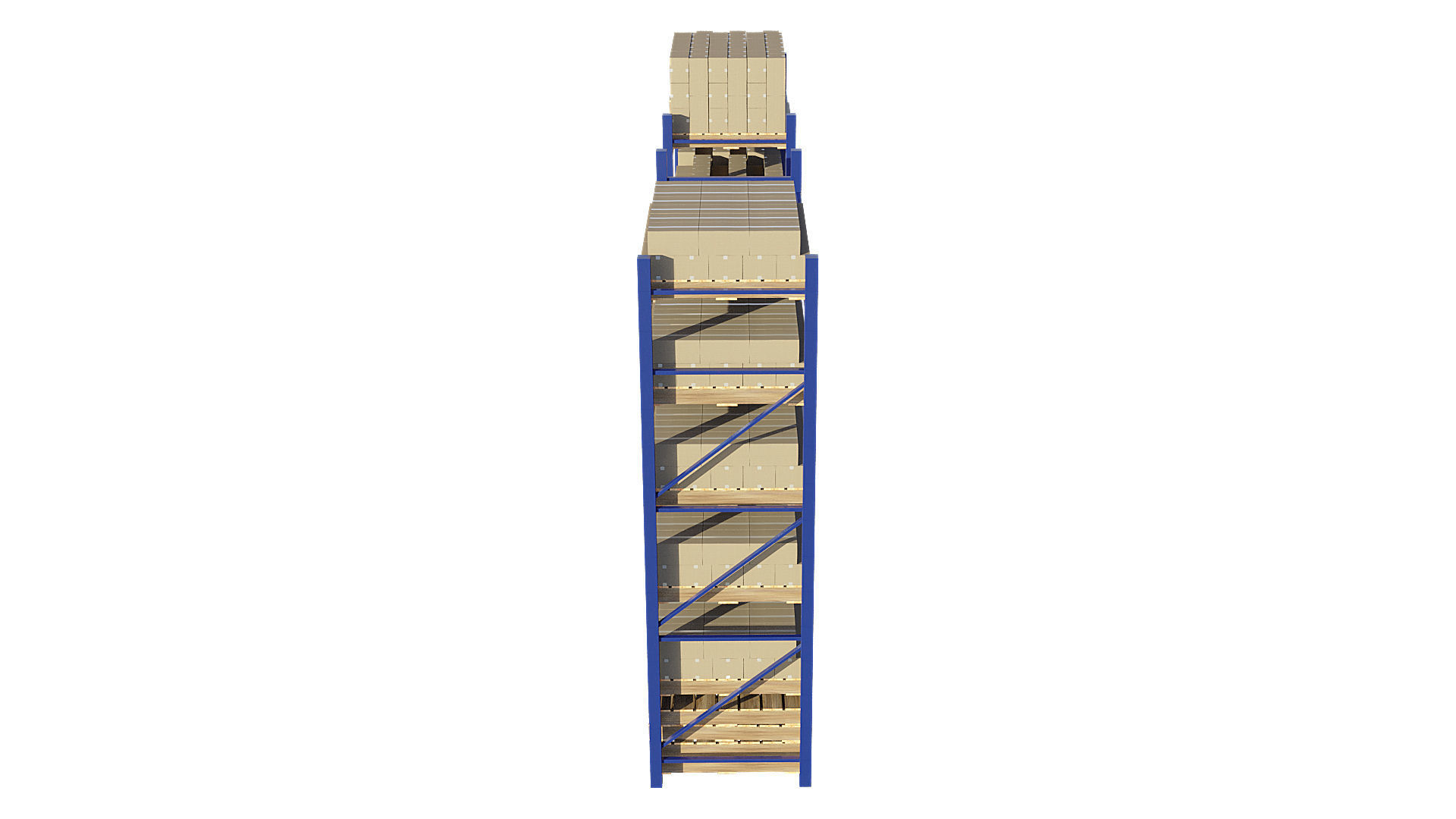 Warehouse Racking 3D model_4