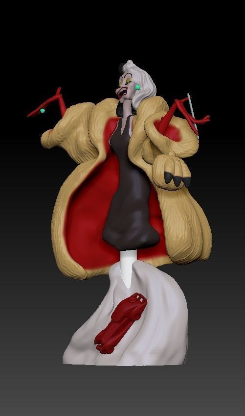 Cruella De Vil 101 Dalmatians 3D print model_1