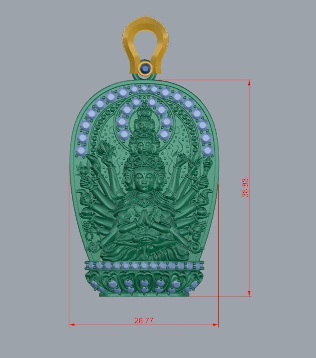 Buddha Face 3D print model_6