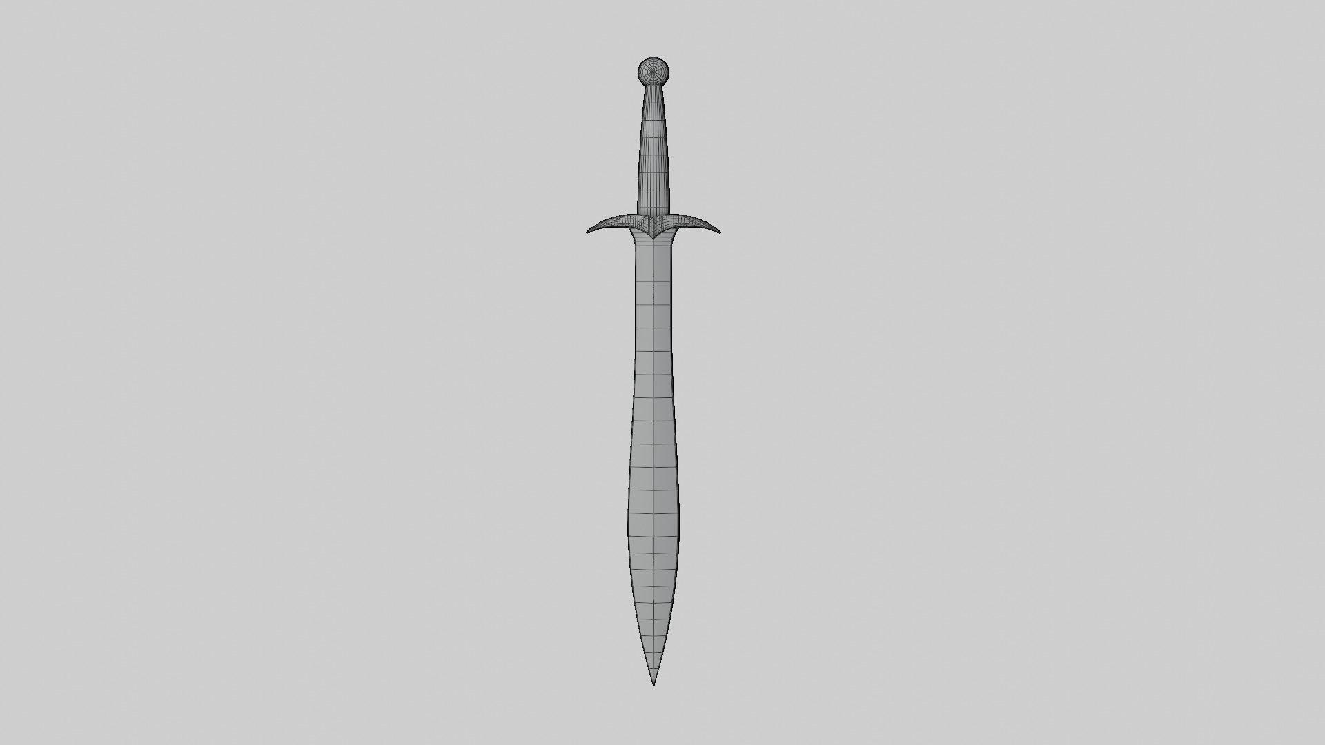Sword from the trilogy of the Lord of the Rings movie Low-poly 3D model_6