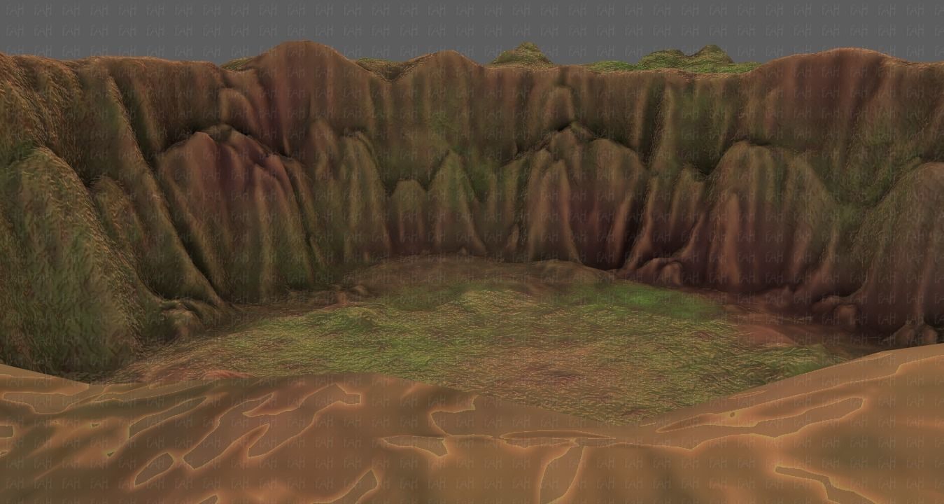 Cliff lowpoly V04 Low-poly 3D model_41
