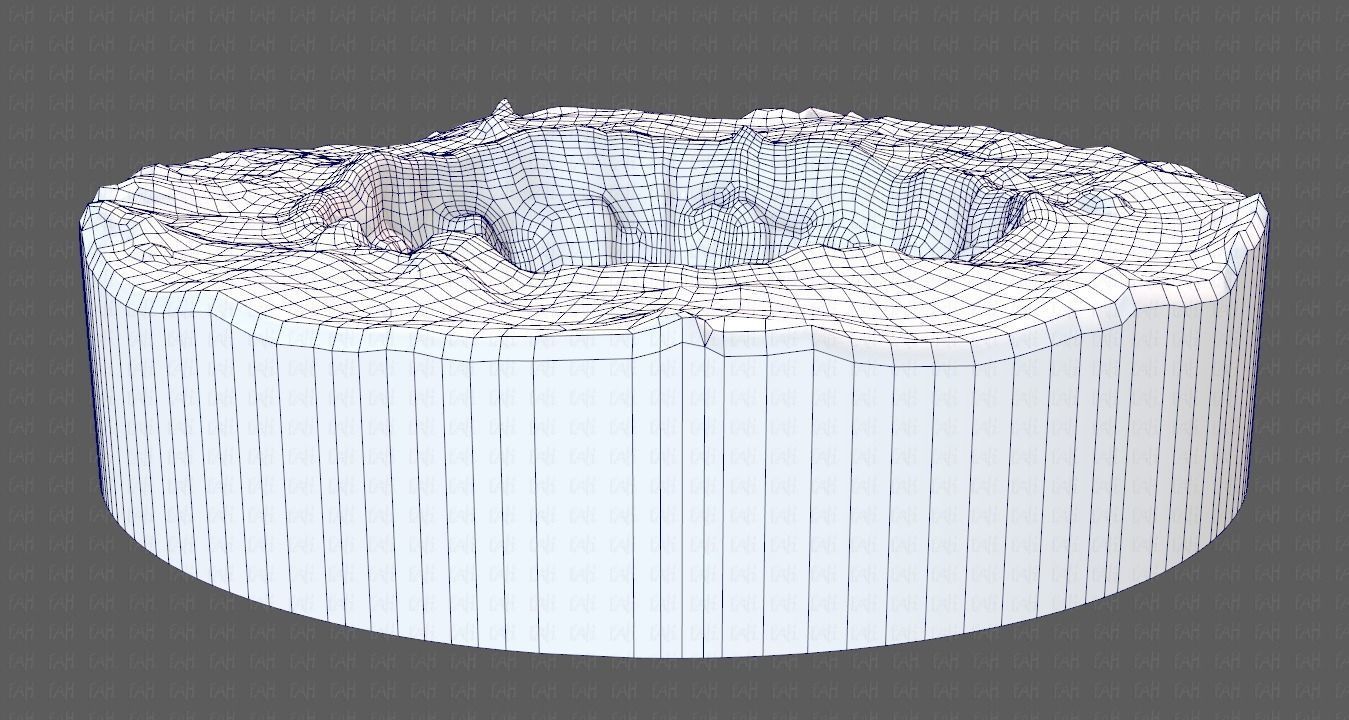 Cliff lowpoly V04 Low-poly 3D model_28