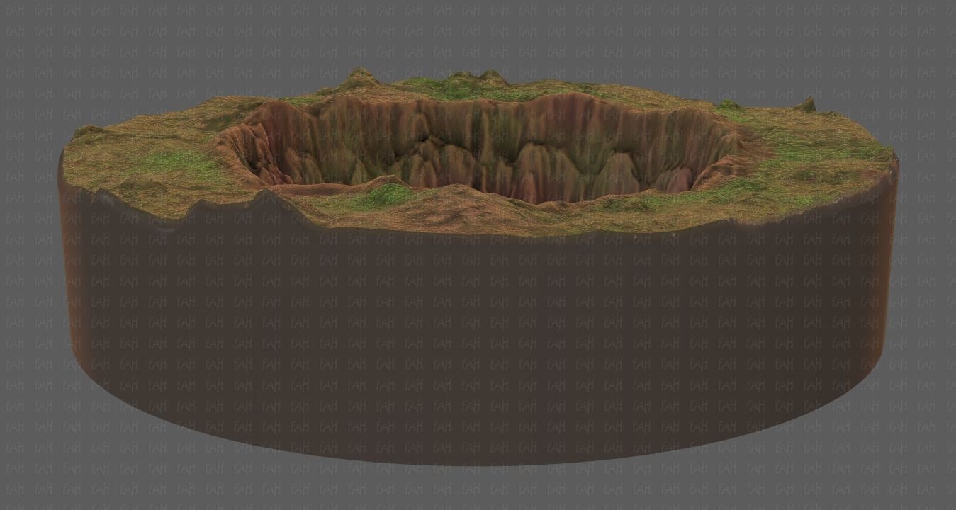Cliff lowpoly V04 Low-poly 3D model_18