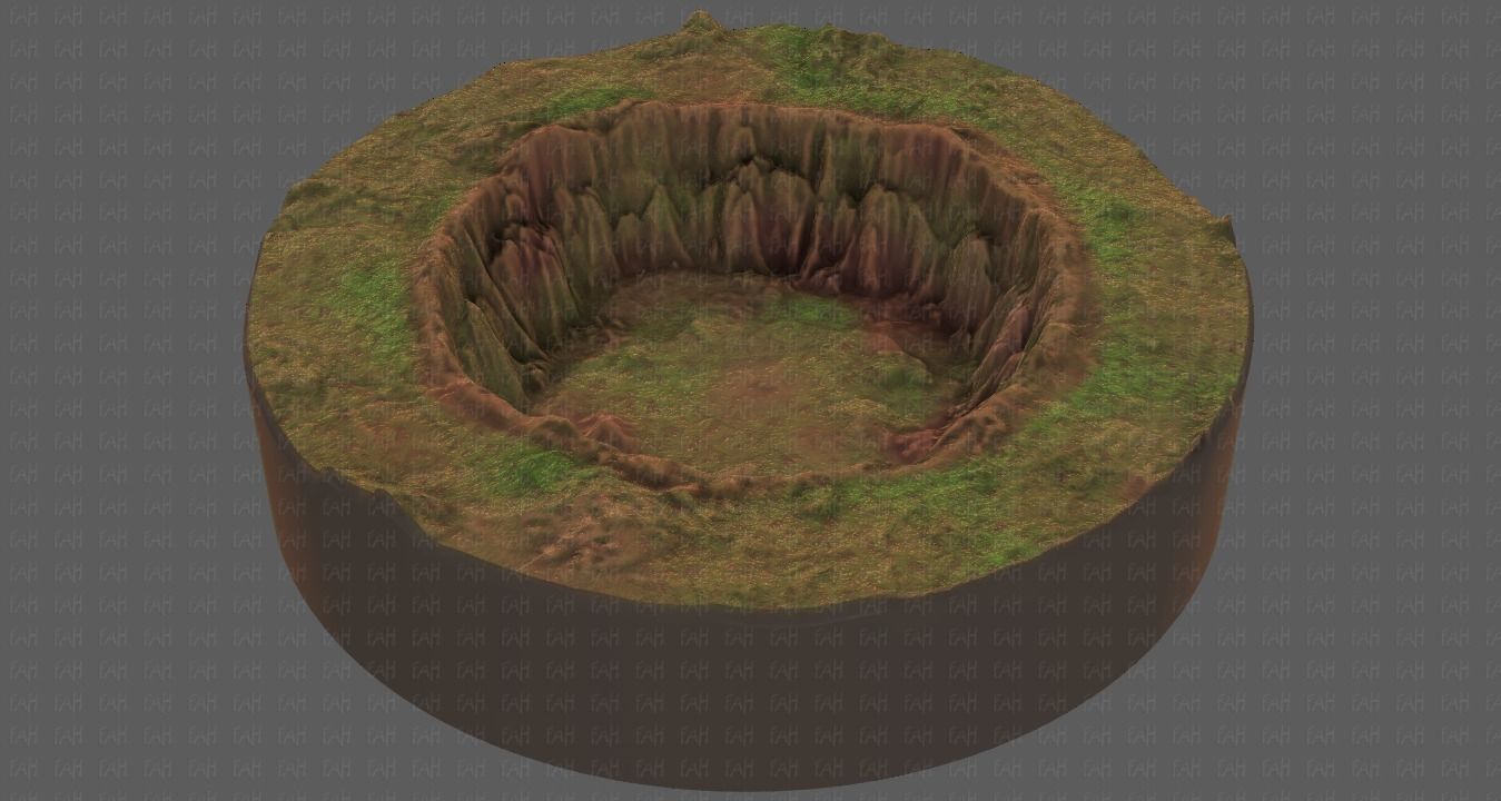 Cliff lowpoly V04 Low-poly 3D model_33