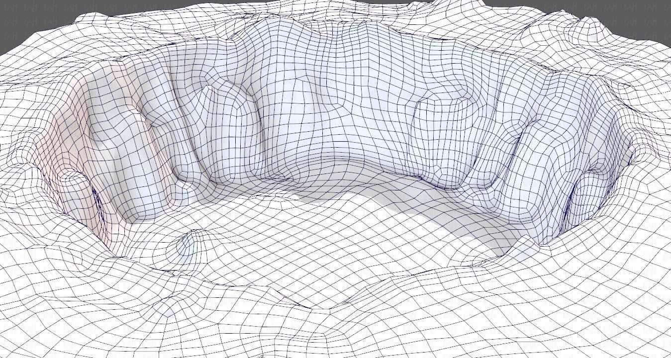 Cliff lowpoly V04 Low-poly 3D model_38