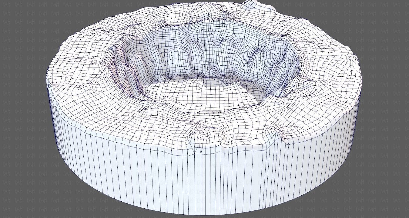 Cliff lowpoly V04 Low-poly 3D model_14