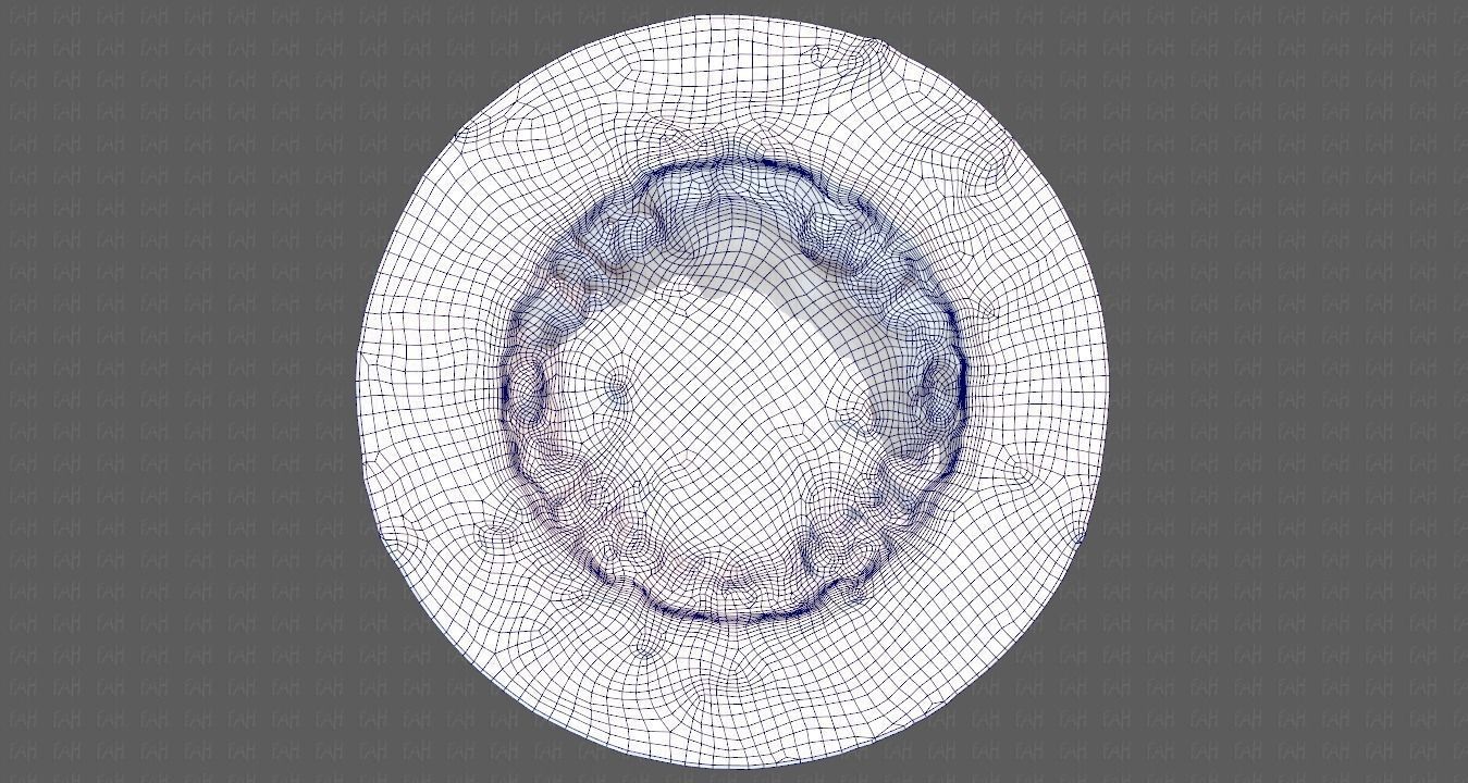 Cliff lowpoly V04 Low-poly 3D model_36