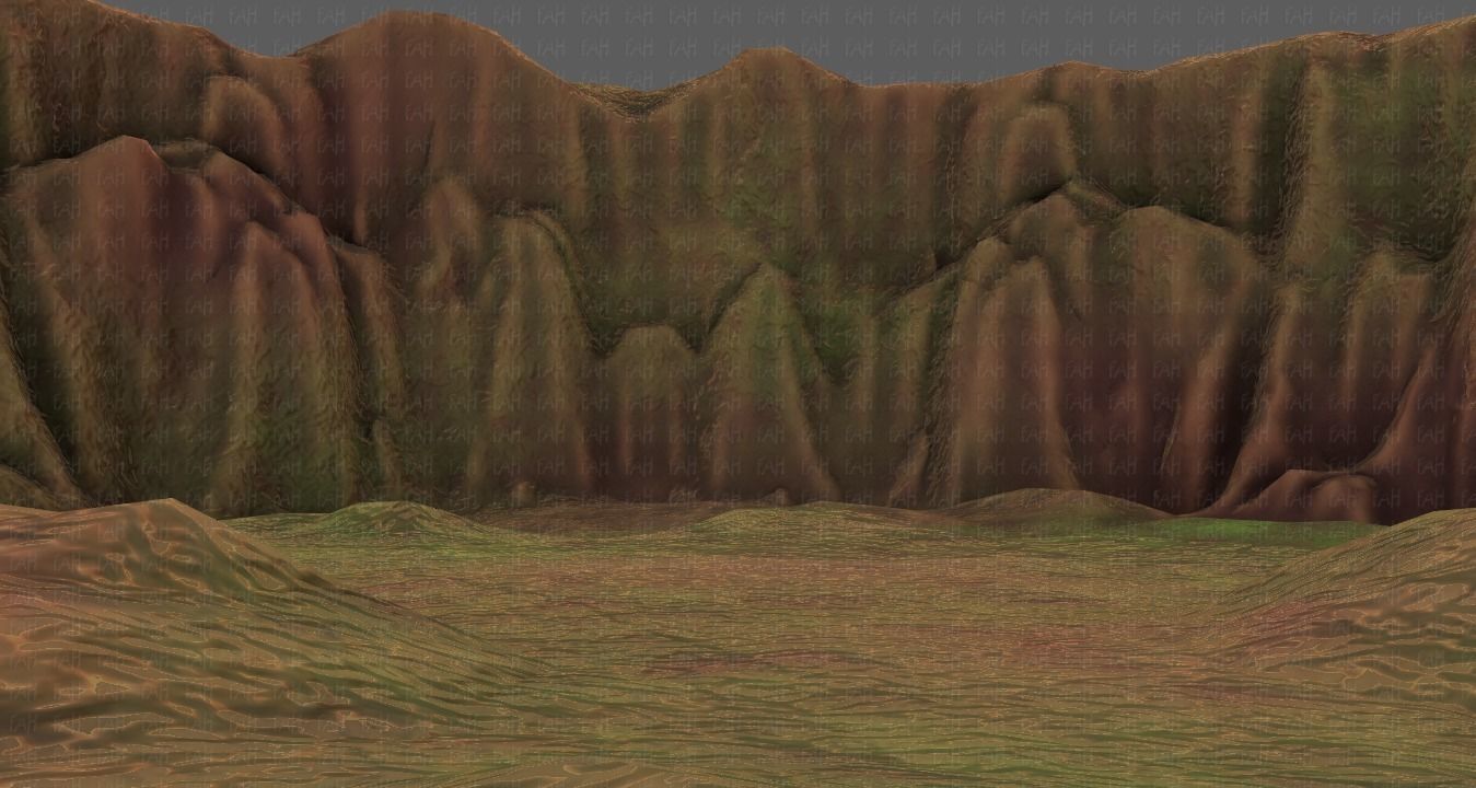 Cliff lowpoly V04 Low-poly 3D model_39