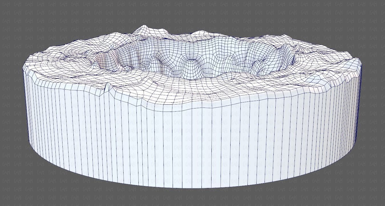 Cliff lowpoly V04 Low-poly 3D model_31