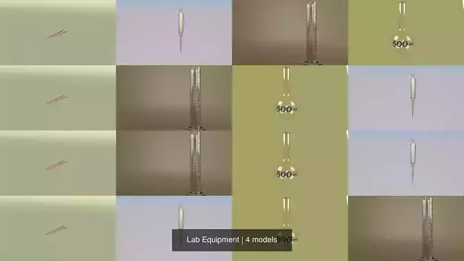 Lab Equipment 3D Model Collection
