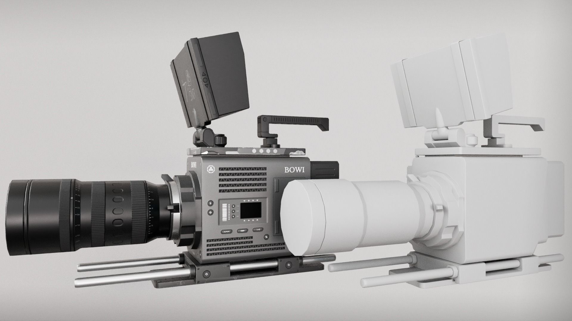 Cine-Camera Low-poly Low-poly 3D model_6