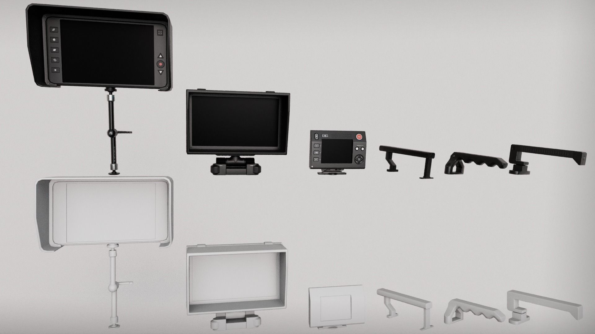 Cine-Camera Low-poly Low-poly 3D model_10
