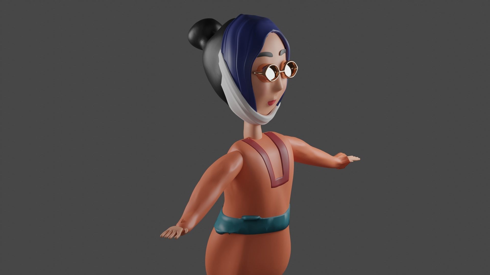 3D cartoon character 3D model_1