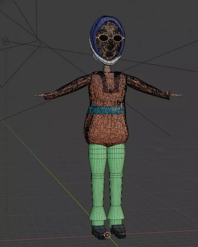 3D cartoon character 3D model_0