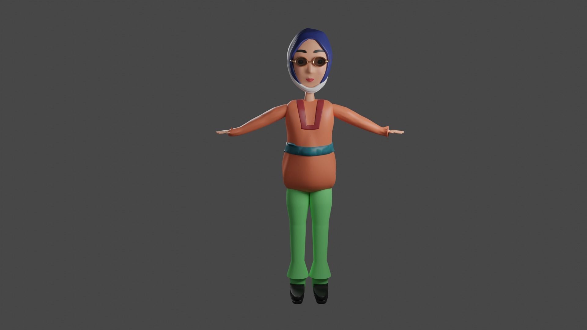 3D cartoon character 3D model_2