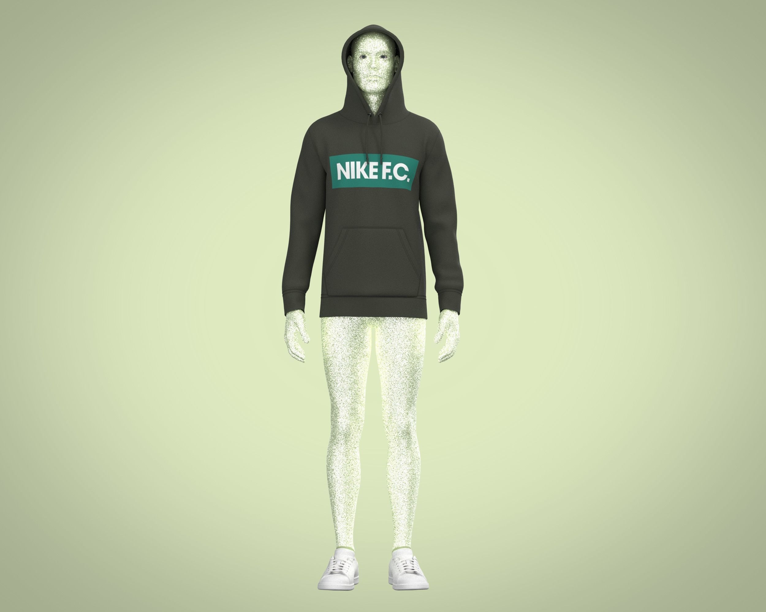Nike Mens Pullover Fleece Soccer Hoodie 3D model_1