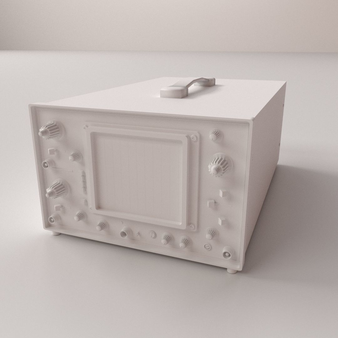 Oscilloscope voltmeter 3D model_3