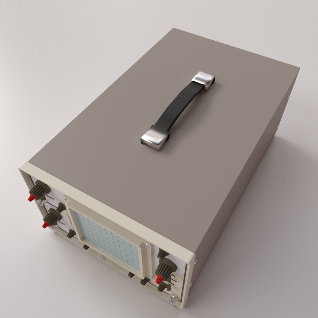Oscilloscope voltmeter 3D model_1