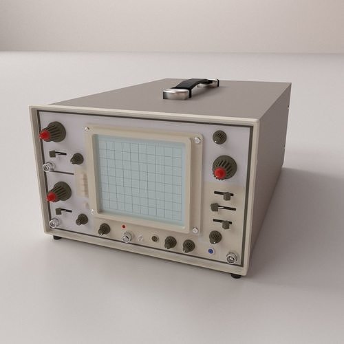Oscilloscope voltmeter 3D model