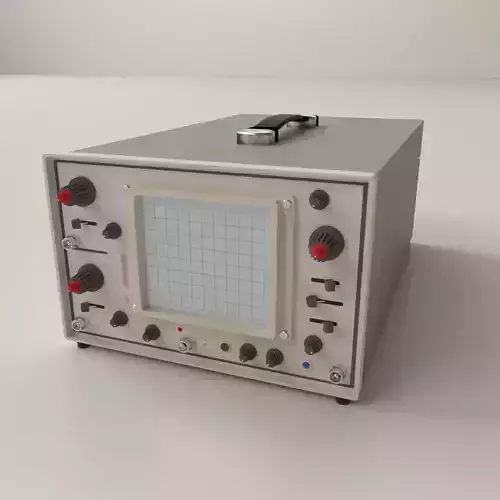 Oscilloscope voltmeter 3D model