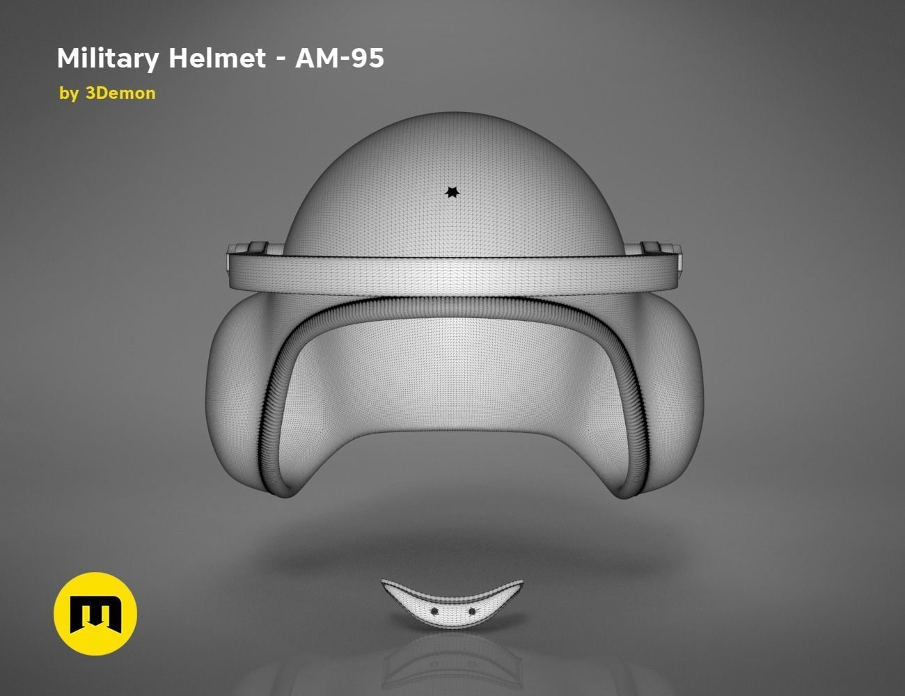 Military helmet AM-95 and SPH-4 3D print model_17