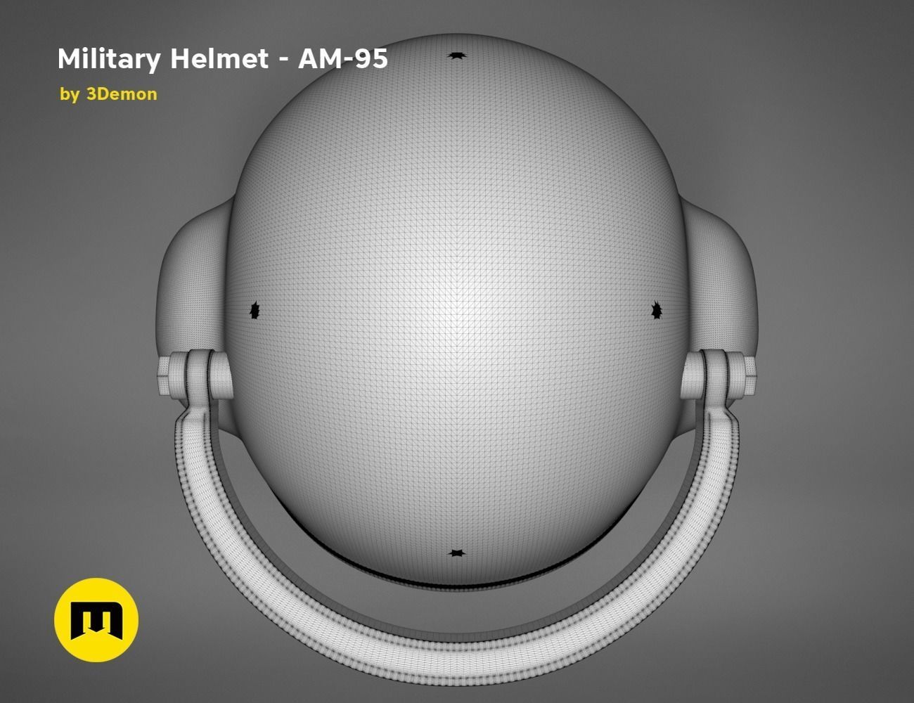 Military helmet AM-95 and SPH-4 3D print model_22