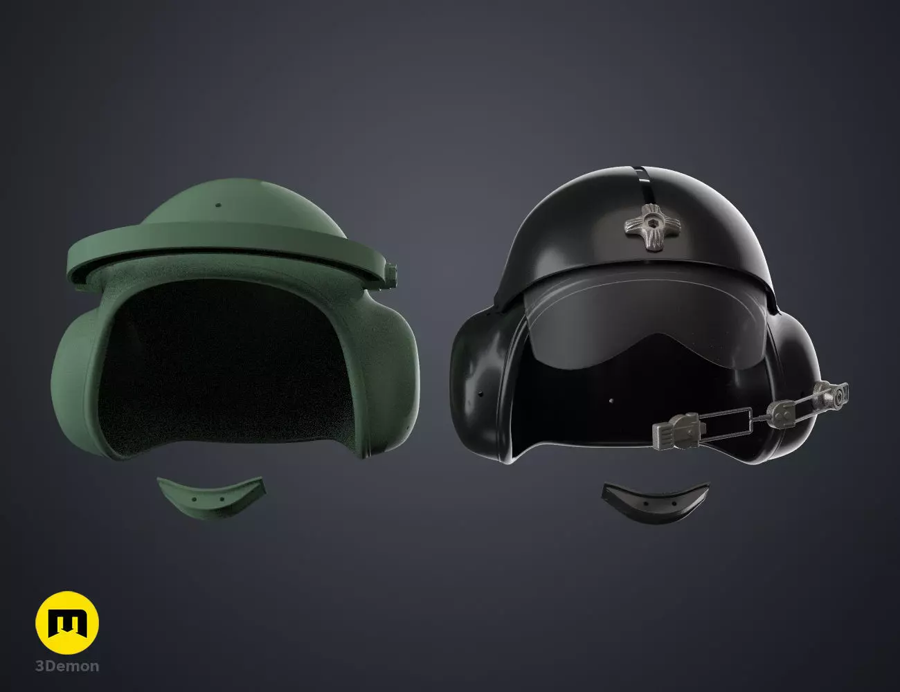 Military helmet AM-95 and SPH-4 3D print model_0