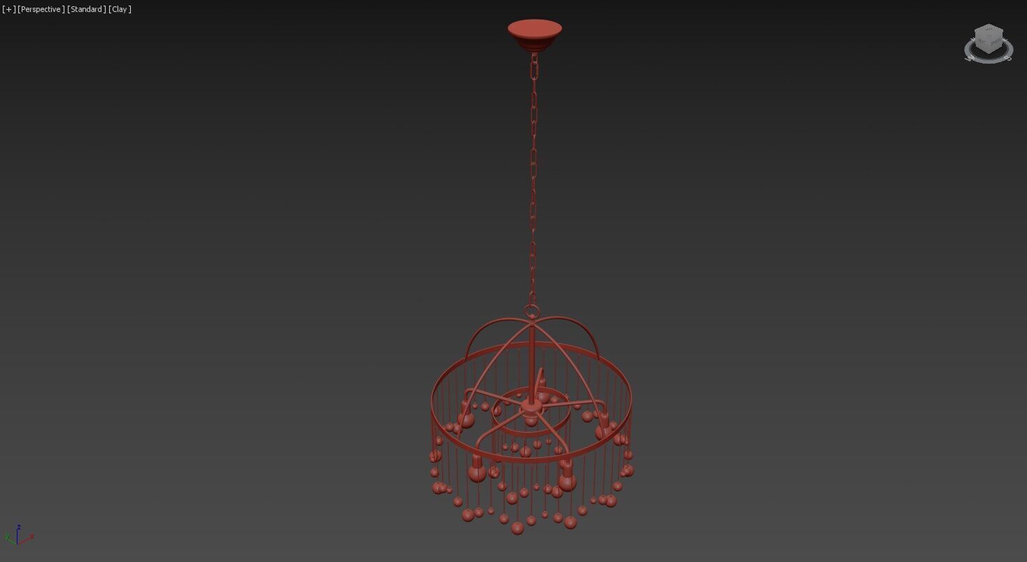 Aubrey Round Chandelier 2 tier 3D model_14