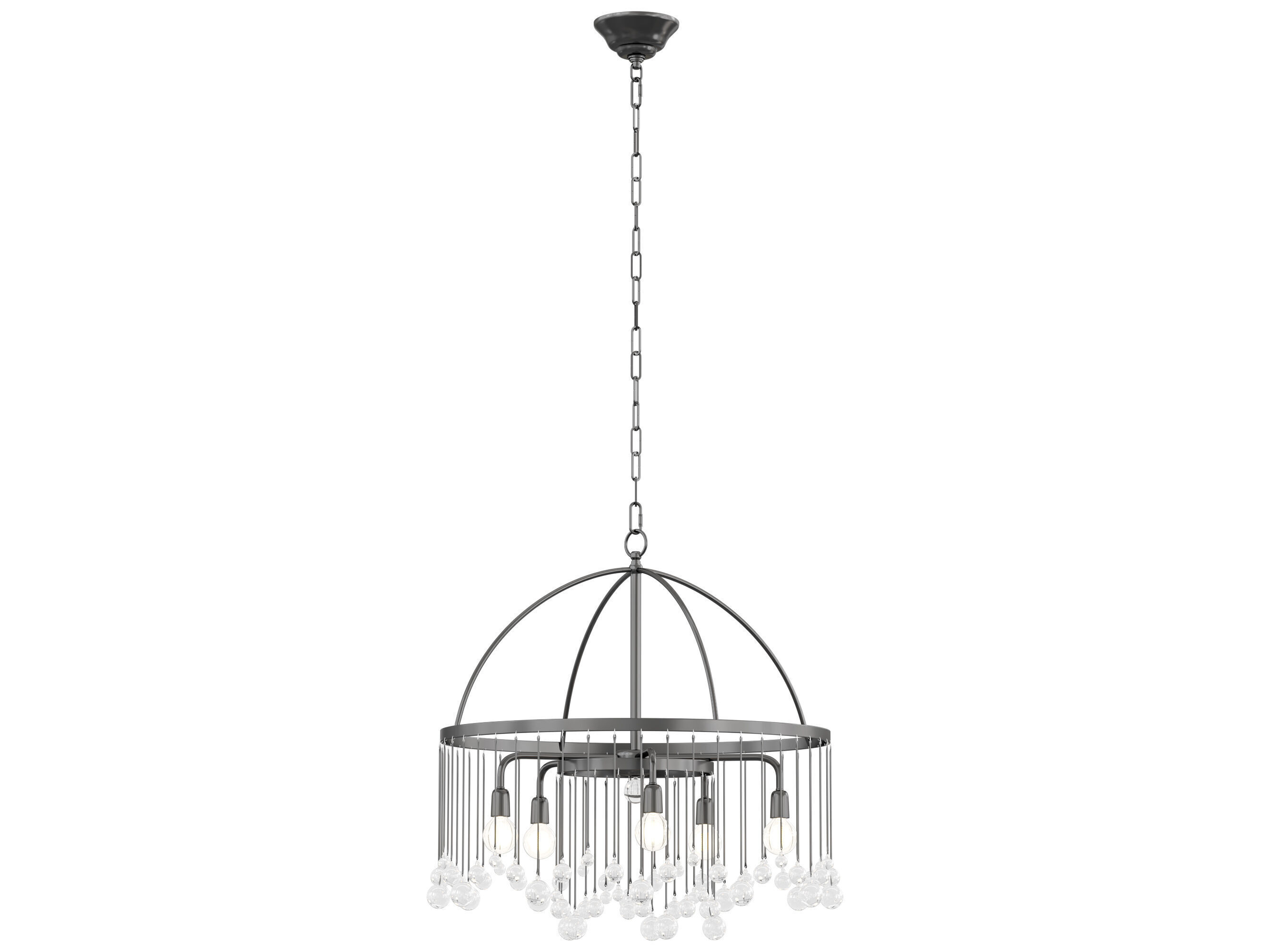 Aubrey Round Chandelier 2 tier 3D model_3