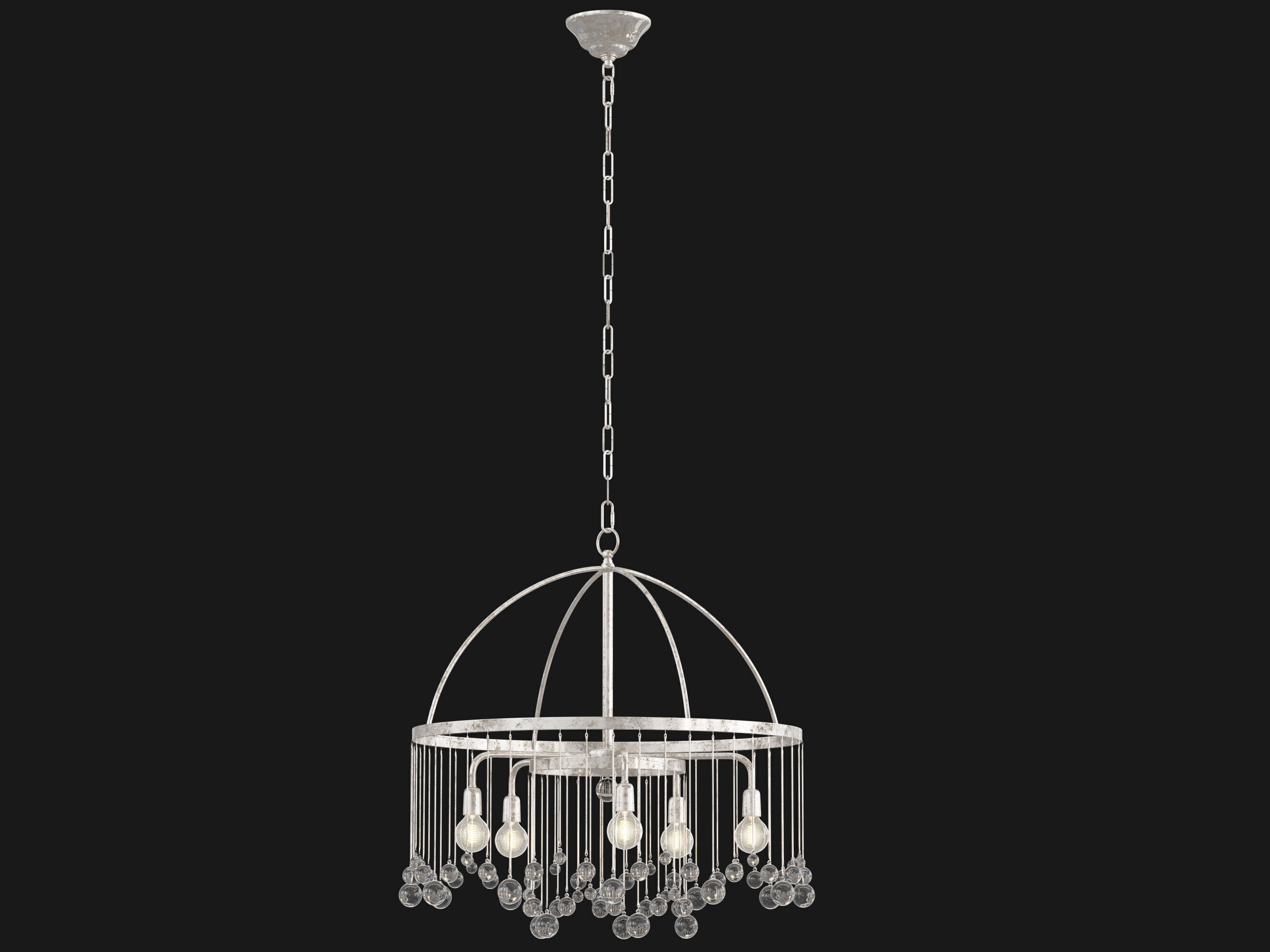 Aubrey Round Chandelier 2 tier 3D model_8