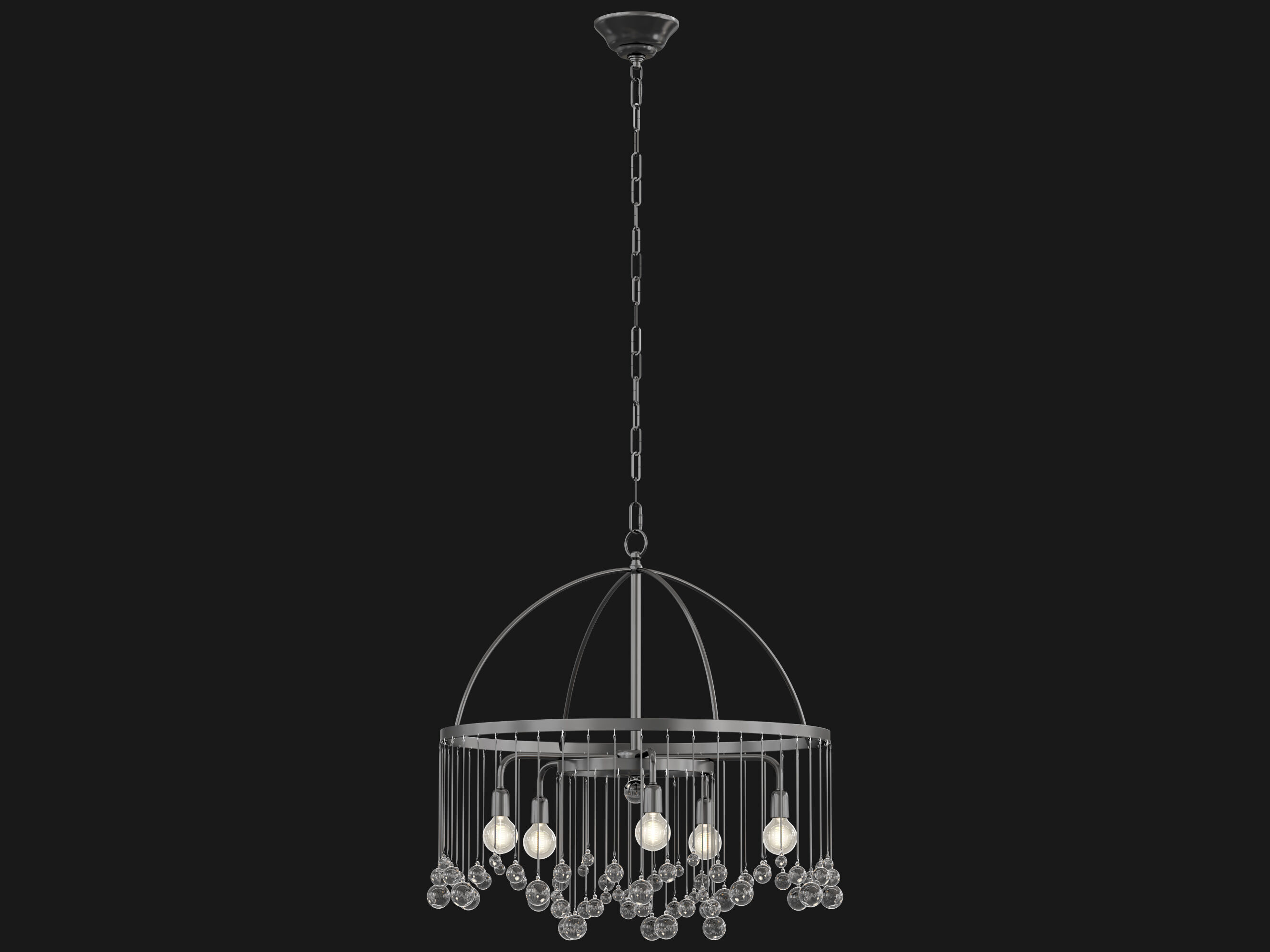 Aubrey Round Chandelier 2 tier 3D model_6