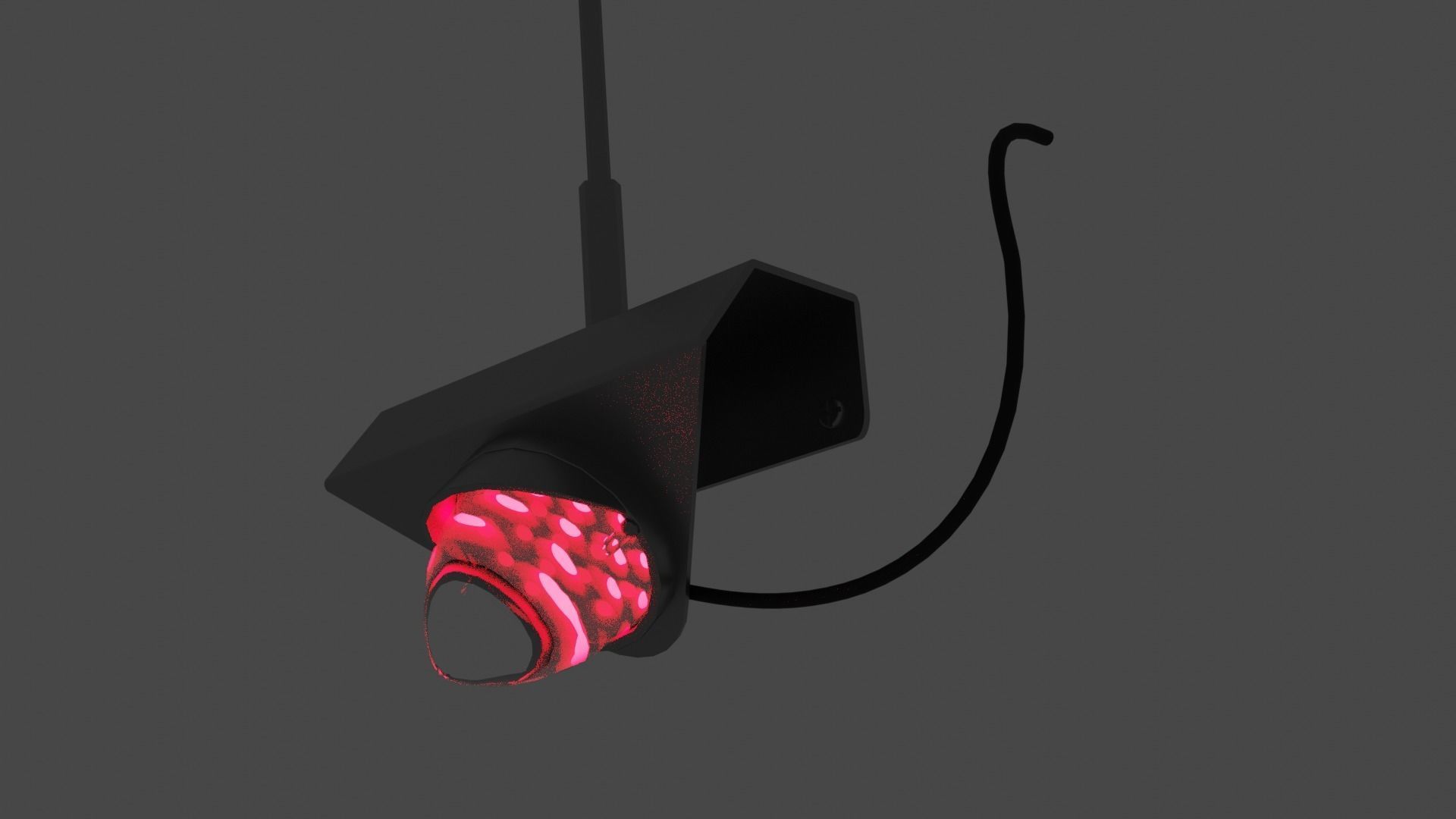 Antenna Bracket with Light 3D model_1