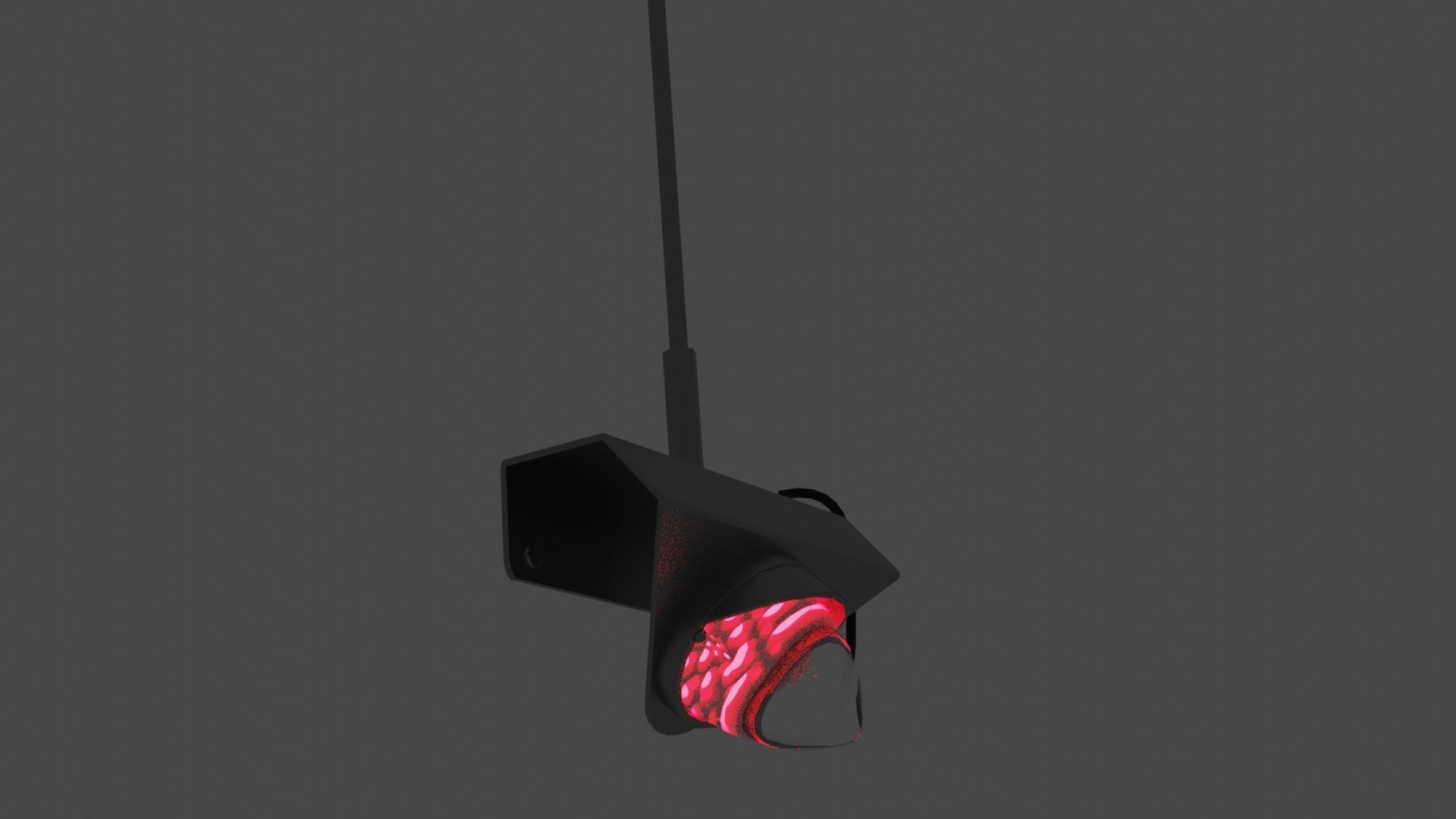 Antenna Bracket with Light 3D model_3