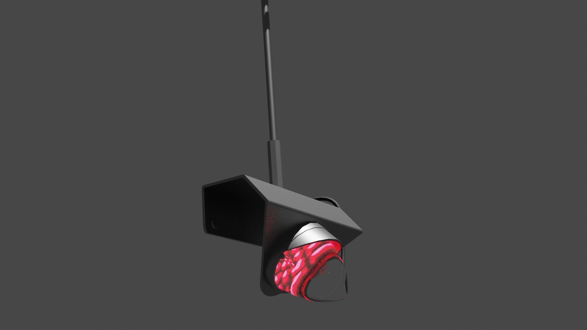 Antenna Bracket with Light 3D model_2